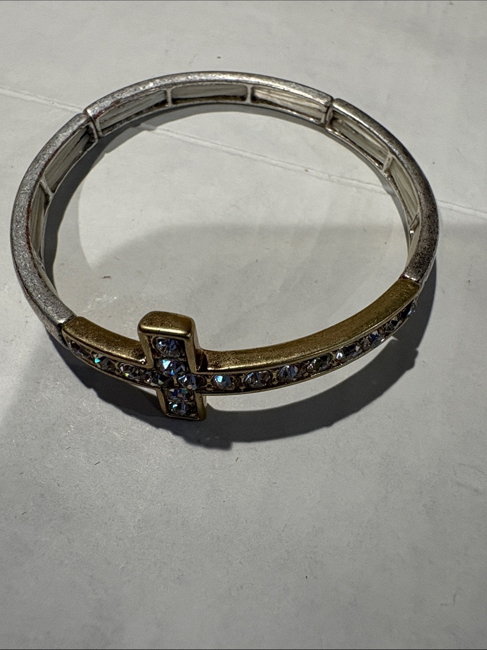 Inspirational cross bracelet